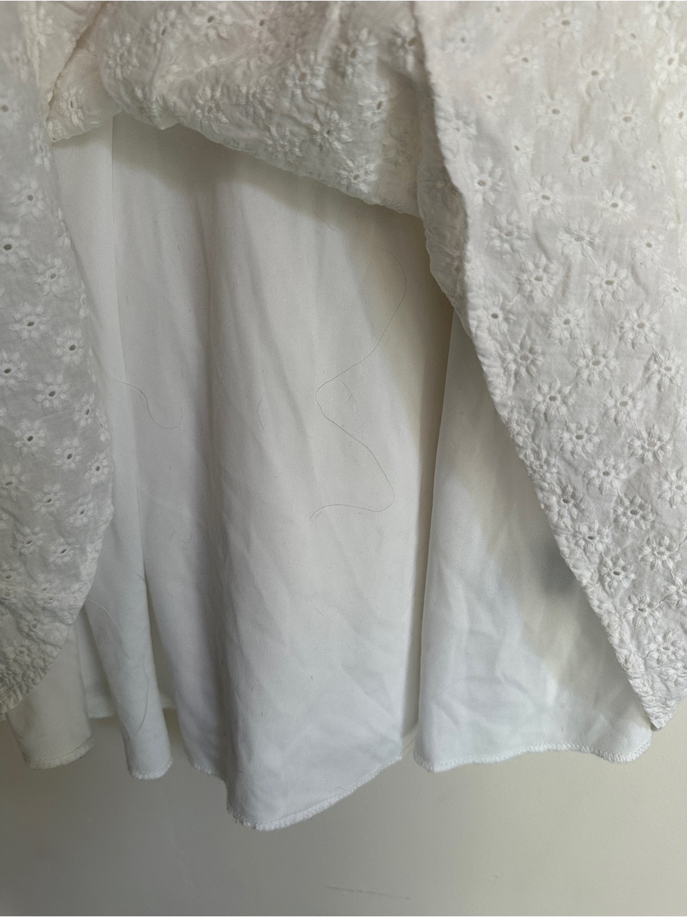 White Eyelet Skater Dress - Picture 9 of 12
